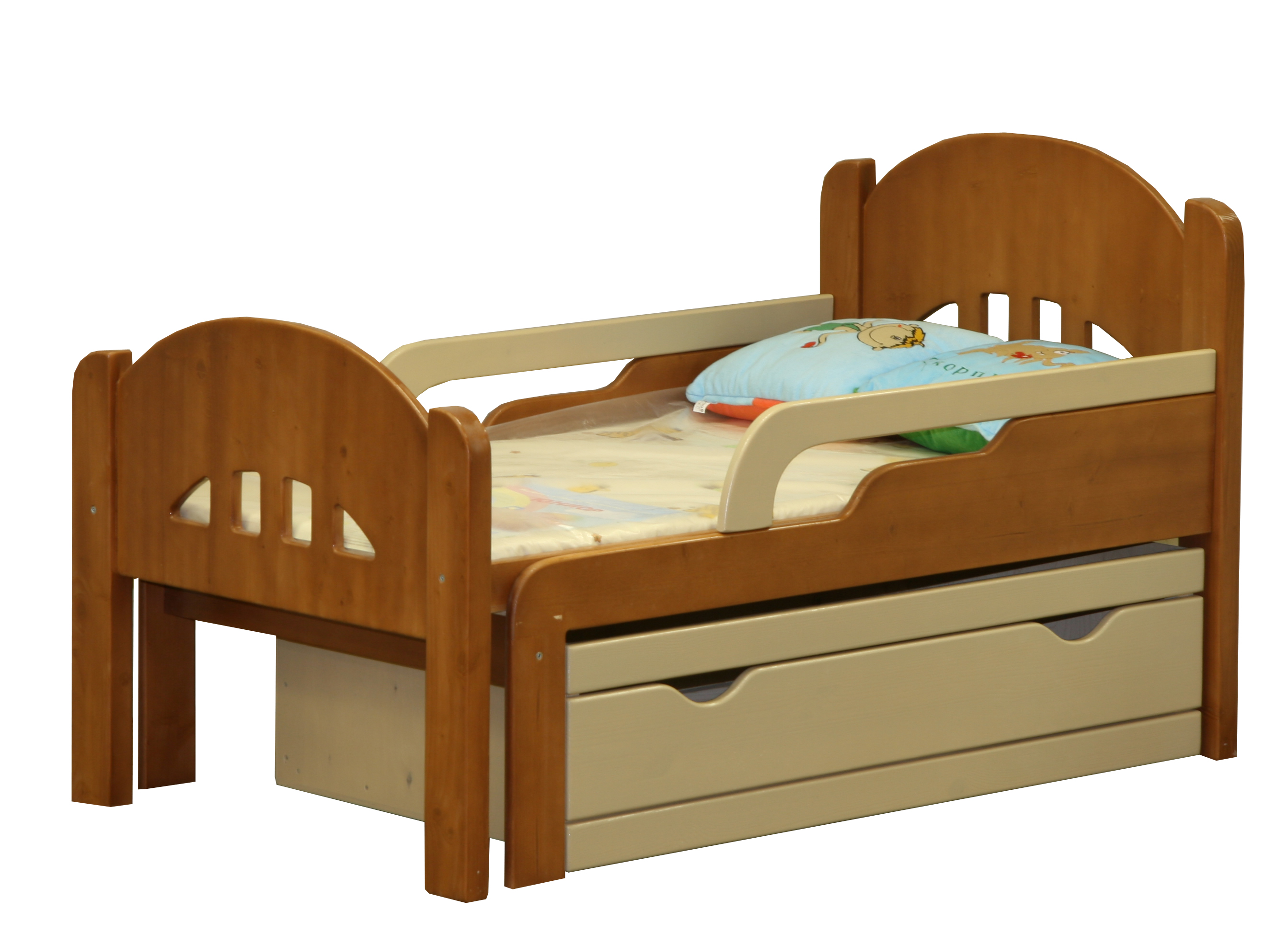 раздвижная кровать для ребенка от 3 лет с бортиком